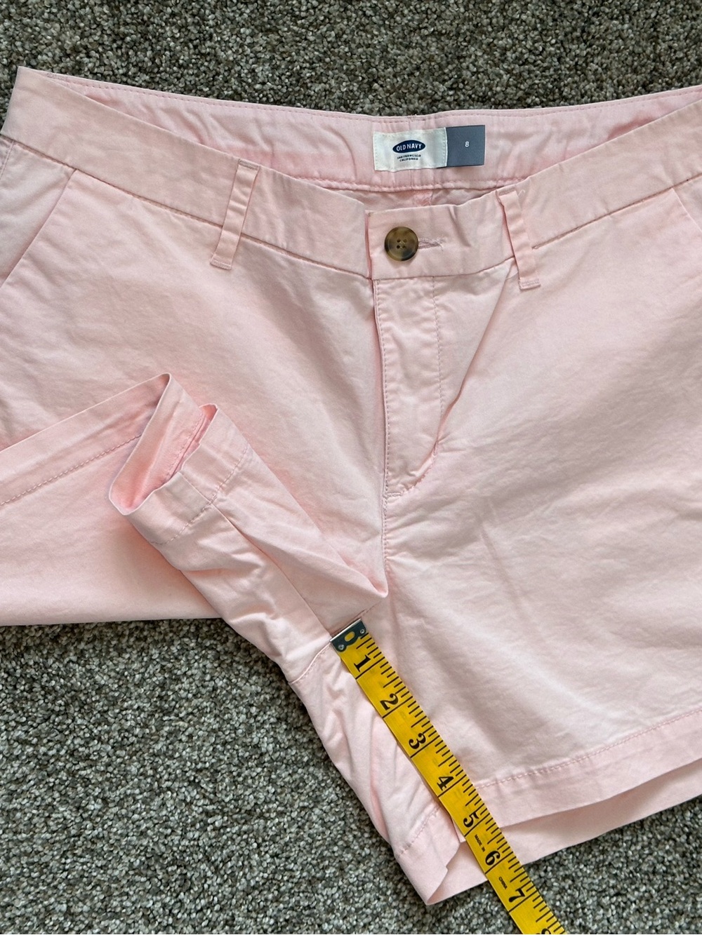 Old Navy Light Pink Chino Bermuda Shorts - Picture 4 of 6